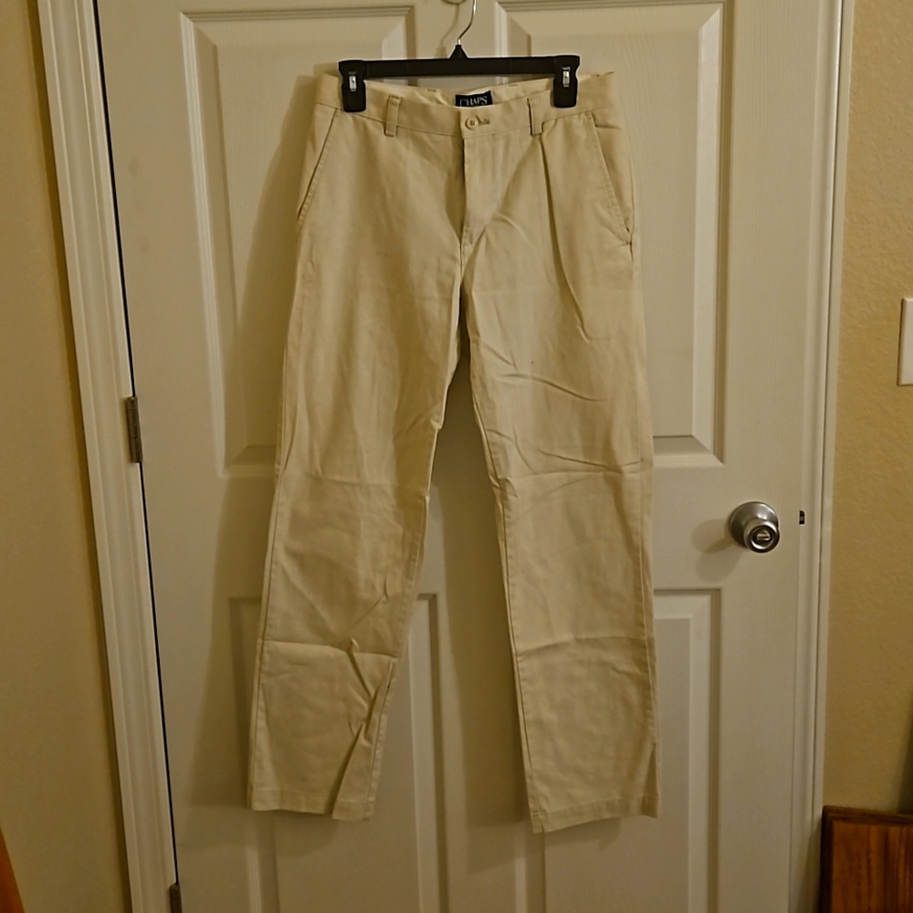 Chaps Flat Front Khaki Pants